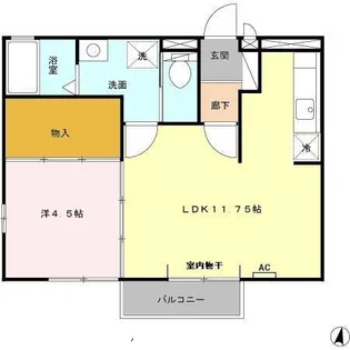 グランシャリオーK【2階】の間取り