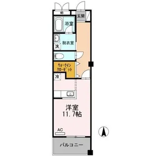 クレストE【2階】の間取り