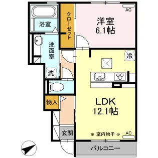 サンロード【1階】の間取り