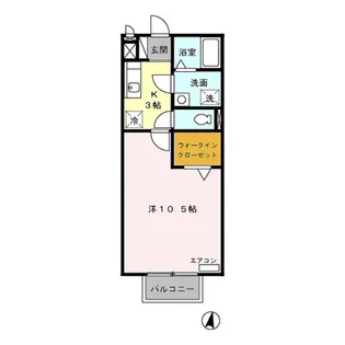 アドバンス 南町 A【2階】の間取り
