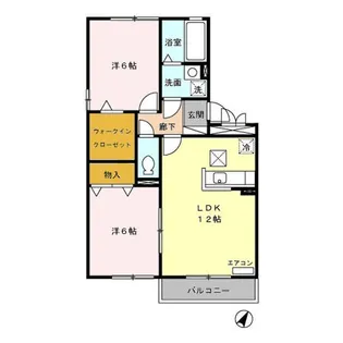 パストラルKー3【1階】の間取り