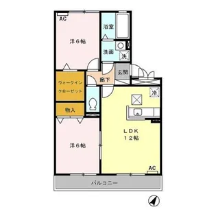 パストラルKー3【1階】の間取り