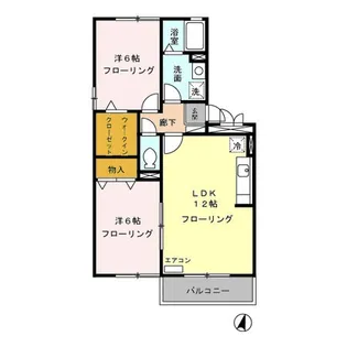 賀茂川ガーデンプレイス C【2階】の間取り