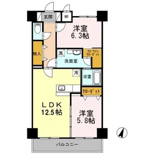 M F N ETERNITY【7階】の間取り