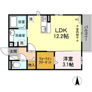 パルティーレ【2階】の間取り