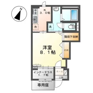 サンモール中島C【1階】の間取り