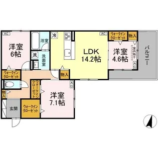 DiosPersimmon長泉 II棟【2階】の間取り