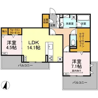 DiosPersimmon長泉 II棟【3階】の間取り
