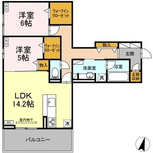 DIOSPERSIMMON長泉 II棟【3階】の間取り