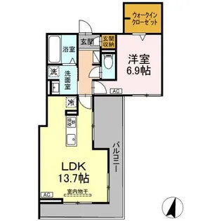 DIOSPERSIMMON長泉 I棟【3階】の間取り