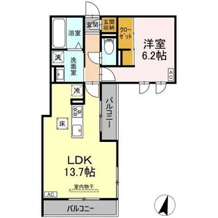 DIOSPERSIMMON長泉 I棟【1階】の間取り