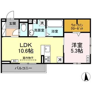 DーCRINUM 本田町【3階】の間取り