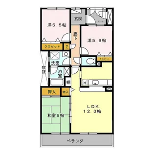 エミネンス長久保【4階】の間取り