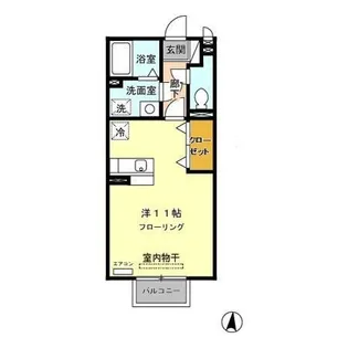 アドミラブール桜【2階】の間取り