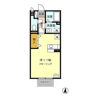 アドミラブール桜【2階】の間取り