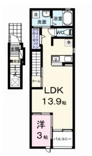 フォルトゥーナ【2階】の間取り