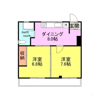 カサブランカビル【301号室】の間取り