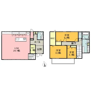 静岡県駿東郡長泉町下土狩【一戸建】の間取り