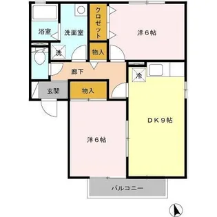 グランシャリオ M2【2階】の間取り