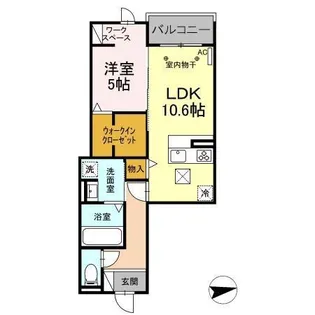 あいグラン・三島駅 A棟【1階】の間取り