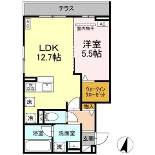 (仮称)DーROOM三島市東本町分譲賃貸PJ【1階】の間取り