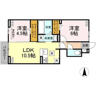 CASA TAKEKURA【1階】の間取り