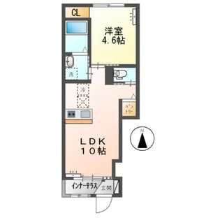 APGヴィラ徳倉A【1階】の間取り