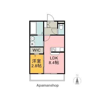 グランドゥール壱町田【107号室】の間取り