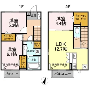 グレーシアン【2階】の間取り