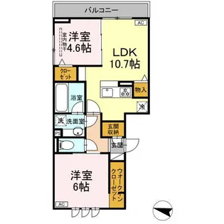 DーCRINUM 下土狩II【3階】の間取り