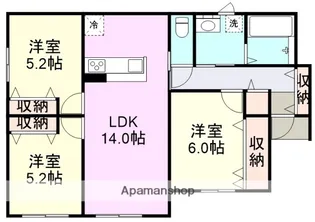 CORE MISHIMAⅡ【1階】の間取り