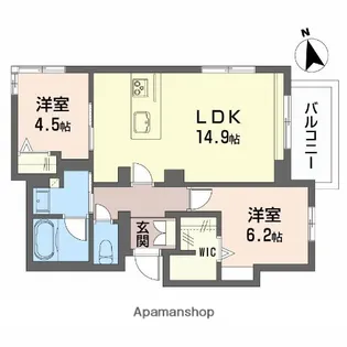 ERABLE【4階】の間取り