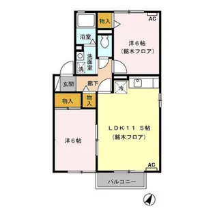 クレールY【2階】の間取り