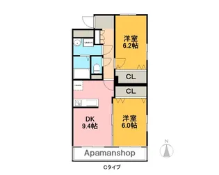 プラウドR【5階】の間取り