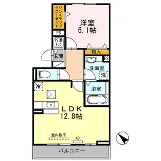 グランデ北沢Ⅱ【3階】の間取り