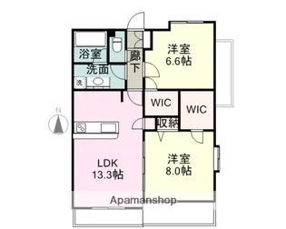 ベラビスタコシヤマ【3階】の間取り