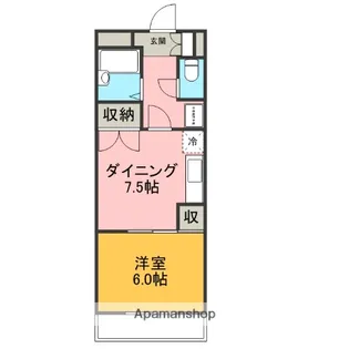 シャトー望月C棟【302号室】の間取り