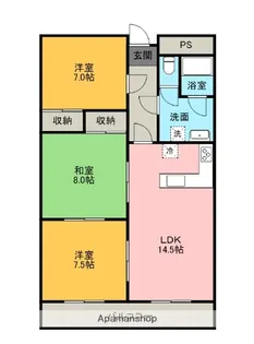 ランドマーク【1階】の間取り