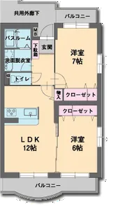 アビタシオンA【1階】の間取り