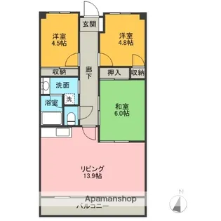 マルシオン マルジュ【2階】の間取り