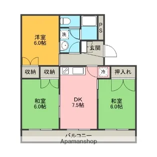 長谷川マンションⅠ【2階】の間取り