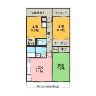 ジェンティーレ【4階】の間取り