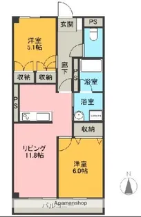 静岡県駿東郡清水町伏見【マンション】の間取り