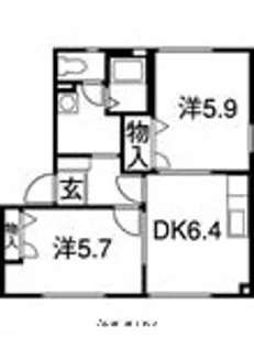 SUNMALLDAIBA A&B&C【A201号室】の間取り