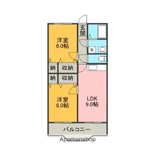 アーバンコートⅡ【2階】の間取り