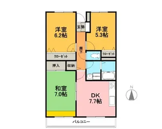 アバンデンス【4階】の間取り