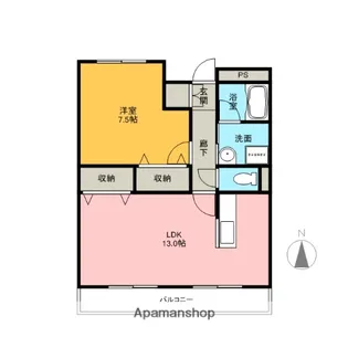 ボンベルソ【3階】の間取り