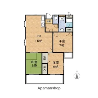 Mコーポ2【3階】の間取り