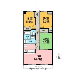 エストワン【1階】の間取り