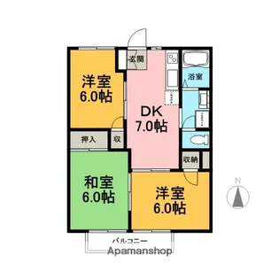 ニューシティ寿【201号室】の間取り